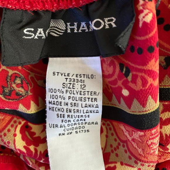 Sag Harbor Boho Faux Wrap Around Womens Skirt Size 12 - Picture 5 of 6